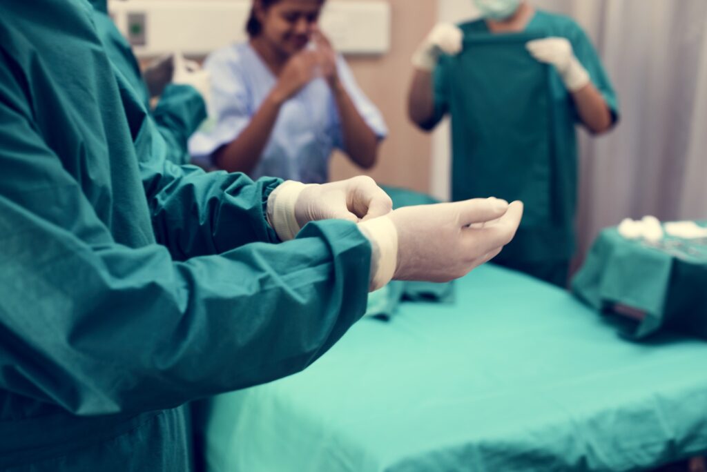 Doctors are preparing for an operation